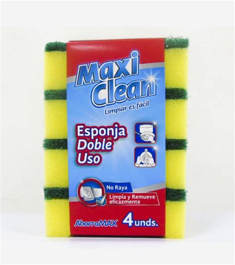 Esponja Abrasiva Doble Funci N Maxiclean