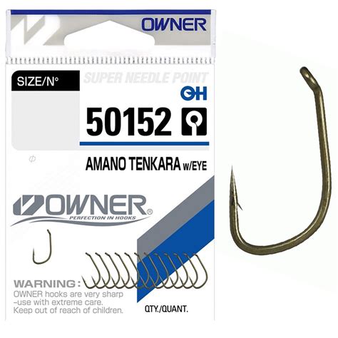 Крючки Owner (Овнер) - 50152 Amano Tenkara Размер 8, 12 шт
