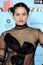 Rosalia Sexy Seen Braless Flaunting Her Hot Tits On The Red Carpet At The Music Awards In Madrid