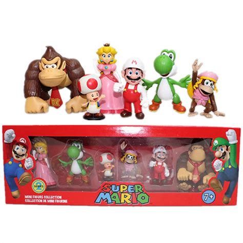 Super Mario Brothers Action Figure Toy Classic Anime Movie Model Gifts