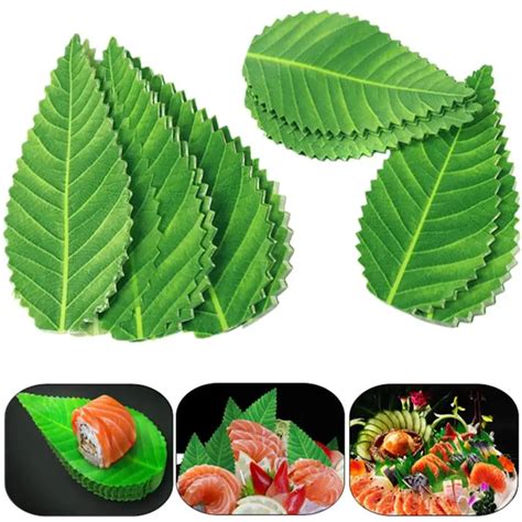 200 шт., декоративные листья для суши, в японском стиле | AliExpress