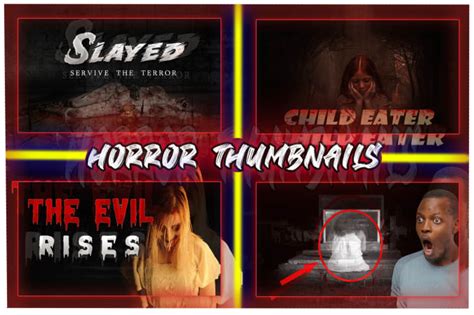 Create Horror Graphic Youtube Thumbnail In 2 Hours By Gvagrapixstudio