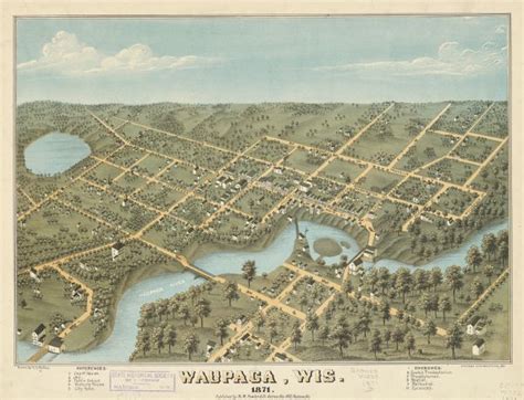 Waupaca Wis Map Or Atlas Wisconsin Historical Society