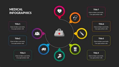 Professional Medical Presentation Infographic Dar Theme Template for ...