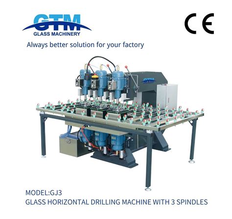 Gj3 Glass Drilling Machine Washing Beveling Double Shape Edge Polishing Processing Mitering