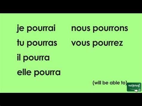 Conjugaison Du Verbe Pouvoir Au Futur Simple De L Indicatif Vid O