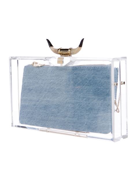 Charlotte Olympia Horny Pandora Clutch Handbags Cio The Realreal