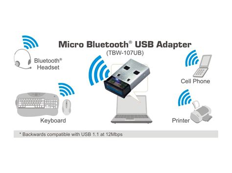Adaptador Trendnet TBW-107UB Bluetooth Nano 10Mts. | Mesajil