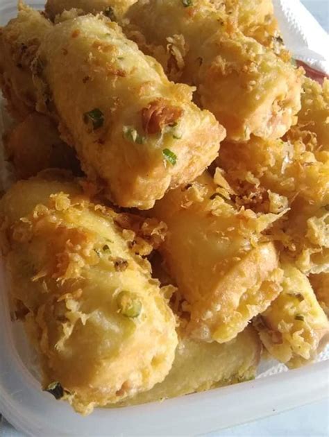 Roti Sardin Gulung Goreng Celup Tepung Sejuk Pun Tetap Crunchy