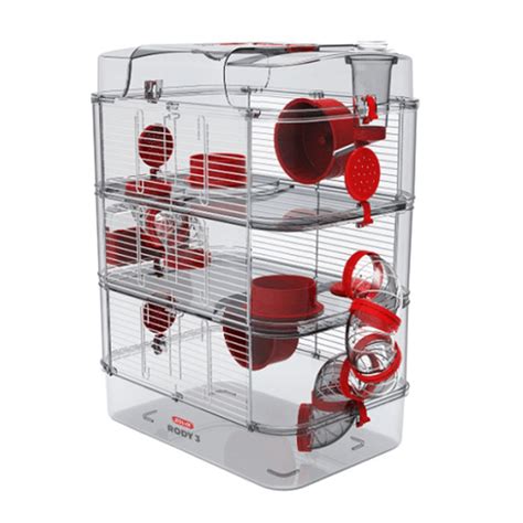 Buy Zolux Rody 3 Trio Cage Red Online | Better Prices At Pet Circle