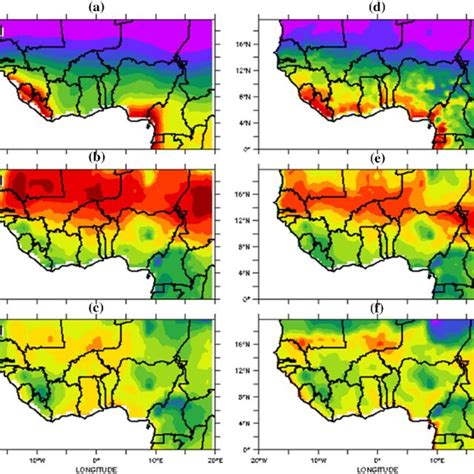 Spatial Pattern Of Mean Monthly Precipitation A D Maximum