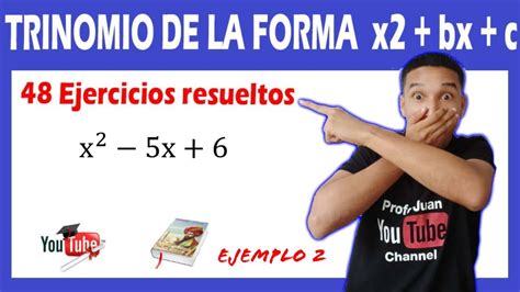 Factorización trinomio de la forma x2 bx c EJEMPLO 2 48