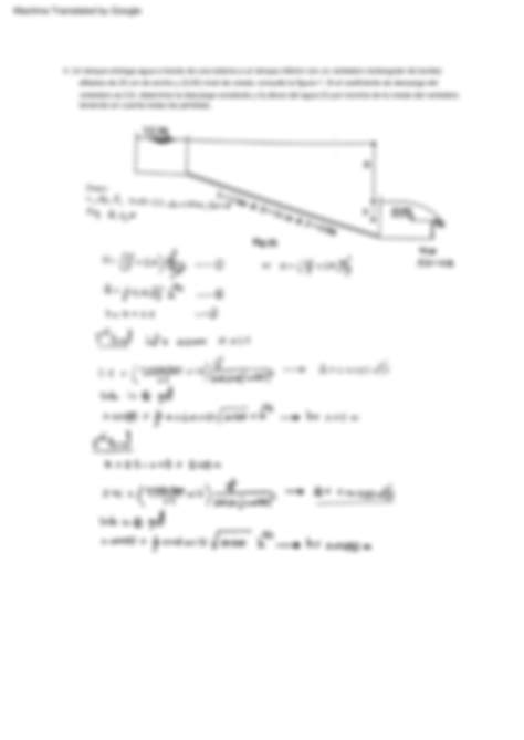 Solution Examen Final Con Soluci N Para Mec Nica De Fluidos Ingenier A