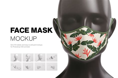 Face Mask Mockup Freebie Scene On Behance