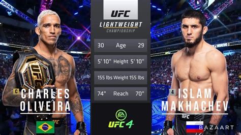 Charles Oliveira Vs Islam Makhachev Full Fight Ufc 280 Youtube