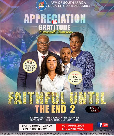 AFM GREATER GLORY ASSEMBLY CAPE TOWN - When heavens are opened