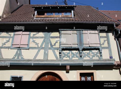 Half Timbered House In Obernai In Alsace France Stock Photo Alamy