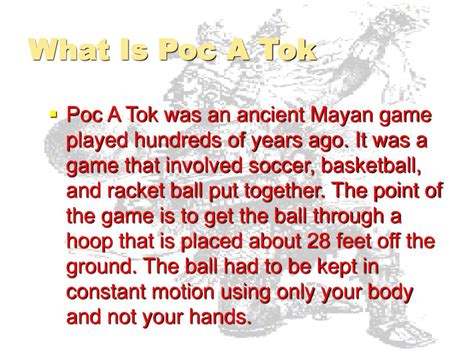 PPT - Pok A Tok PowerPoint Presentation, free download - ID:6186966