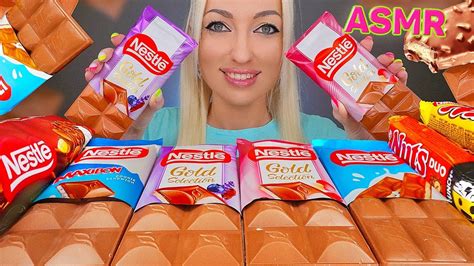 Asmr Eating Chocolate Ice Cream Candy Bars Nestle Party Dessert 초코바