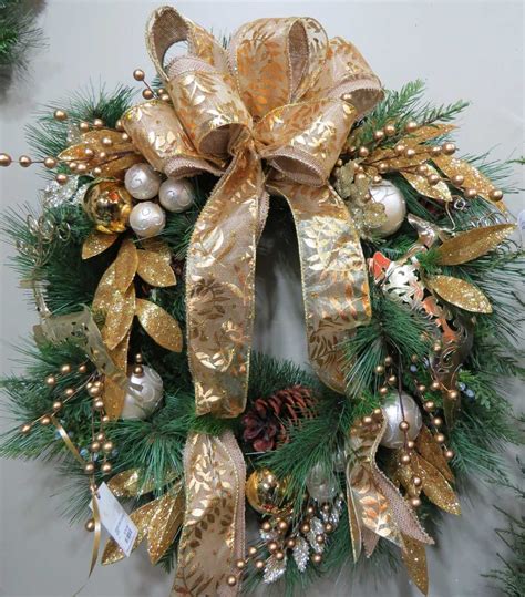 Custom Silk Wreath The Garden Barn Nursery Vernon Ct Holiday