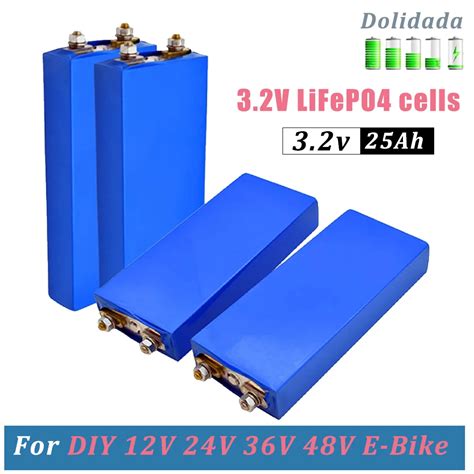 25000mAh 3 2V 25Ah LiFePO4 Batteria Al Litio Ferro Fosfato Cicli