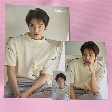 Nct 127 Taeyong Official Photocard Set 2019 Summer Vacation A4 Poster Card