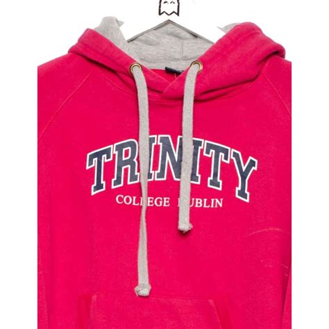 Vintage Trinity College Dublin Hoodie Trinity Dublin Look Pink | Grailed