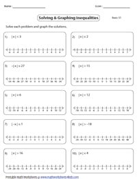 30 Absolute Value Inequalities Worksheet - support worksheet