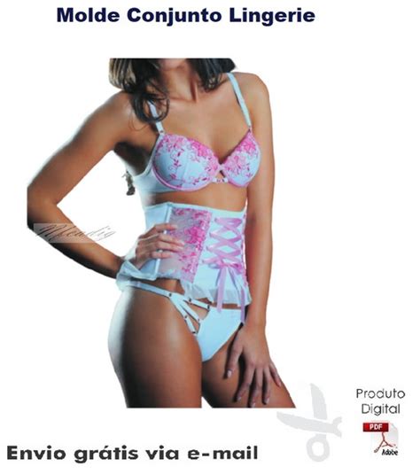 Molde Em PDF De Conjunto Lingerie Ref Elo