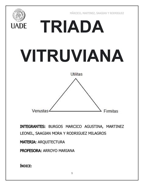 Tr Ada Vitruviana Triada Triada Vitruviana Integrantes Burgos