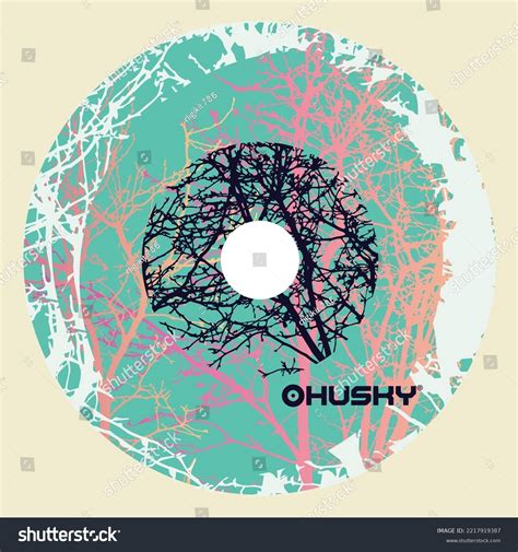 Vintage Vinyl Records Broken Shattered Into Stock Vector (Royalty Free