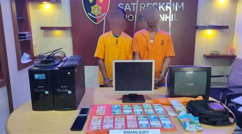 Goriau Ringkus Pengedar Uang Palsu Di Tembilahan Polisi Sita Barang