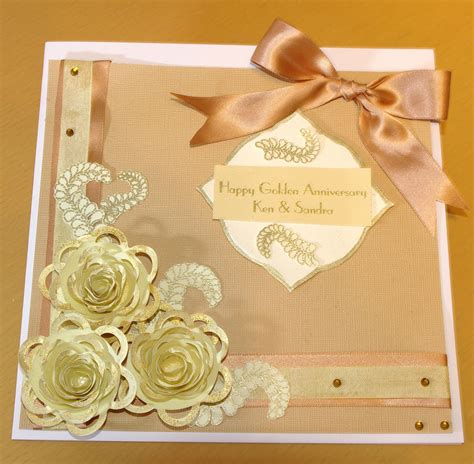 MOWBRAY DESIGNS: GOLDEN WEDDING ANNIVERSARY CARD