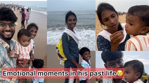 Our First Meet His Hard Past Life Dhruvs First Walk At Beach