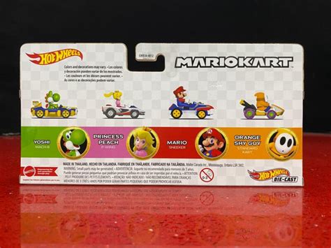 Hot Wheels Mario Kart Yoshi Peach Mario ShyGuy 4pack GameStation