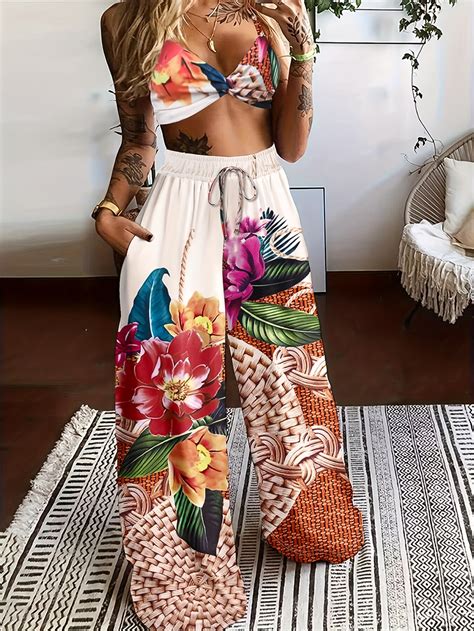 Contrast Color V Neck Set Bikini Rib Knit Stretchy High Cut Swimsuits Women S Swimwear