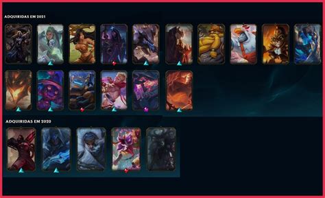 Conta League Of Legends Mestre 450 Pdl 44 Campeões Skins Lol DFG