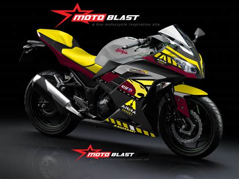 Modif Striping Kawasaki Ninja 250R FI Marc VDS MOTOBLAST