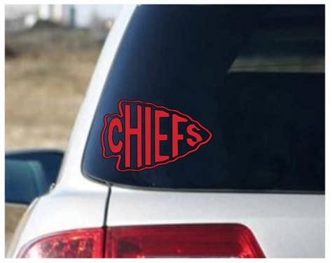 Kansas City CHIEFS™ Decal Large approx 5 x 7 Vinyl for Car | Etsy