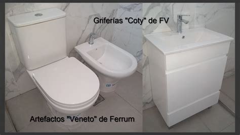 Como instalar Artefactos de baño Veneto Ferrum con grifería Coty