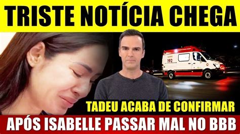 Isabelle PASSA MAL ao saber que SERÁ ELIMINADA e GLOBO FAZ ANÚNCIO