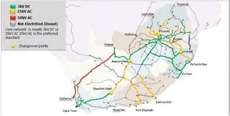 Map of South Africa Rail Electrification : r/southafrica