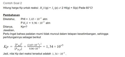 Contoh Soal Kesetimbangan Kimia 55 Koleksi Gambar