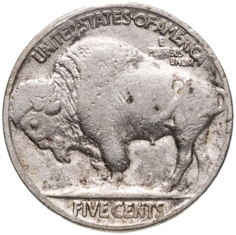 Монета США 5 центов 1920 "Buffalo Nickel" стоимостью 1300 руб.