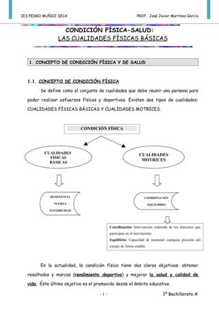 Condición física salud 1º bachillerato ies muñoz seca PDF