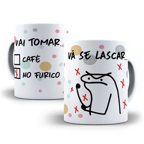 Caneca Personalizada Meme Flork Vai Tomar Elo