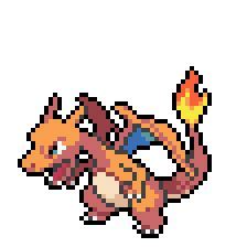 charizard pixel art grid - wallpaperindesktopdownloadfree