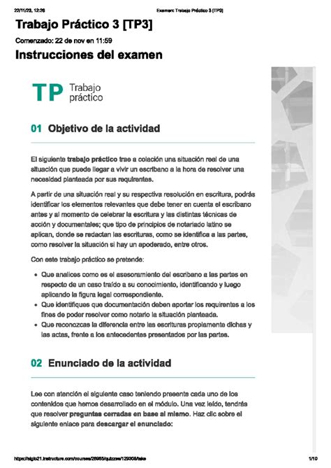 Tp 3 marco legal 90 tp completo 12 26 Examen Trabajo Práctico 3