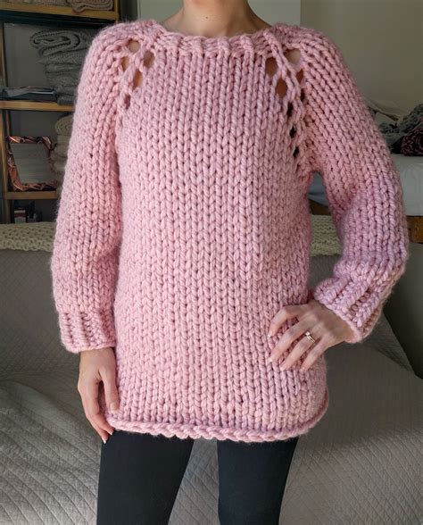 Chunky Sweater Knitting Pattern