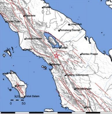 Gempa Bumi Tektonik Magnitudo 2 5 Kembali Dirasakan Di Tarutung